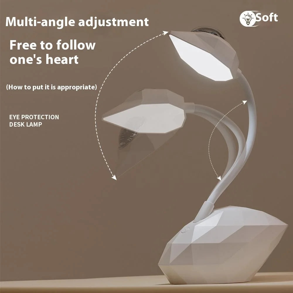 D12 Swan Design Projection Desk Lamp Eye Protection Anti-Glare Desk Light with Pen Holder - 4