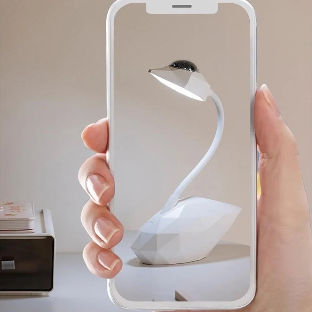 D12 Swan Design Projection Desk Lamp Eye Protection Anti-Glare Desk Light with Pen Holder - 7