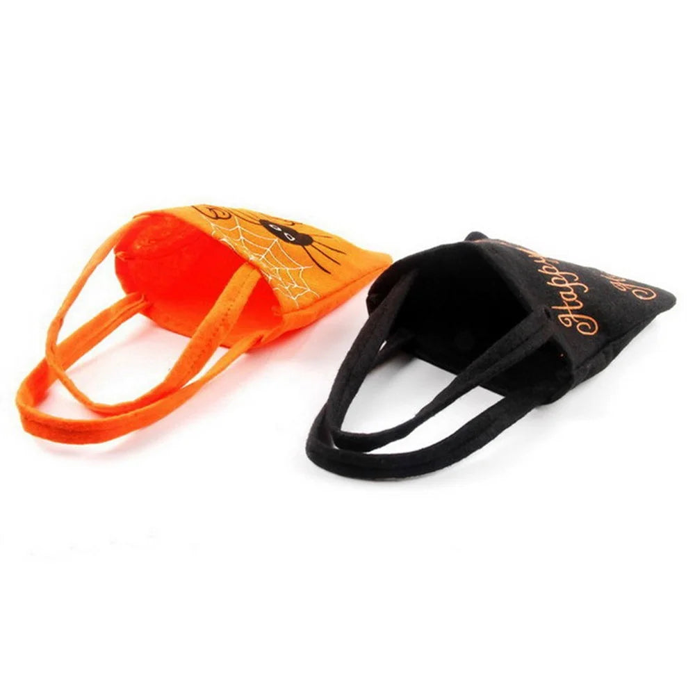 PJ-WB01 20Pcs Halloween Non-Woven Treat Bags Tote Bag Reusable Party Gift Candy Bags for Kids - Black - 3