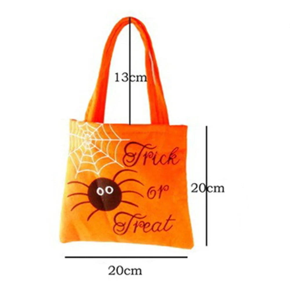 PJ-WB01 20Pcs Halloween Non-Woven Treat Bags Tote Bag Reusable Party Gift Candy Bags for Kids - Black - 5