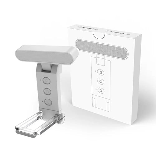TB-126SALI Portable Rechargeable Book Clip Light Dimmable Reading Bookmark Foldable Lamp - Bar Shape / White - 1