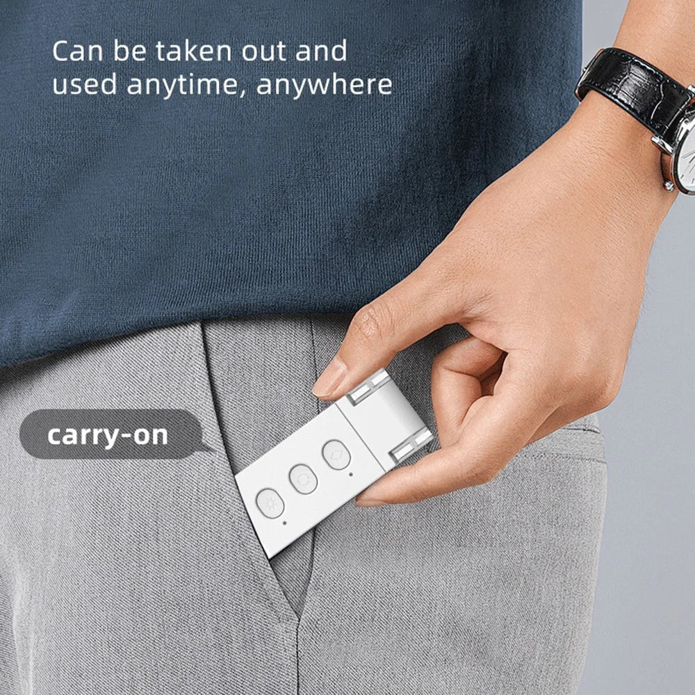 TB-126SALI Portable Rechargeable Book Clip Light Dimmable Reading Bookmark Foldable Lamp - Bar Shape / White - 5