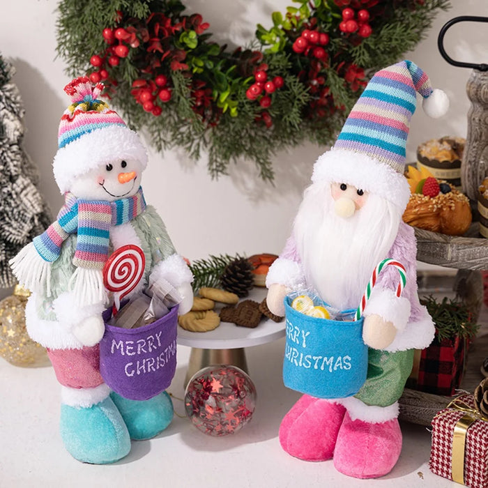 Christmas Desktop Window Decoration Candy Storage Creative Doll Ornament Gift - Santa Claus - 3