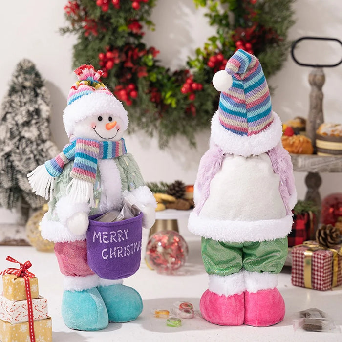 Christmas Desktop Window Decoration Candy Storage Creative Doll Ornament Gift - Santa Claus - 6
