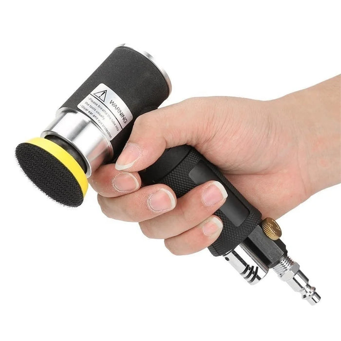 15000 RPM Air Sander 1 / 2 / 3 Inch High Speed Pneumatic Grinding Machine Kit Set, EU Plug - 4
