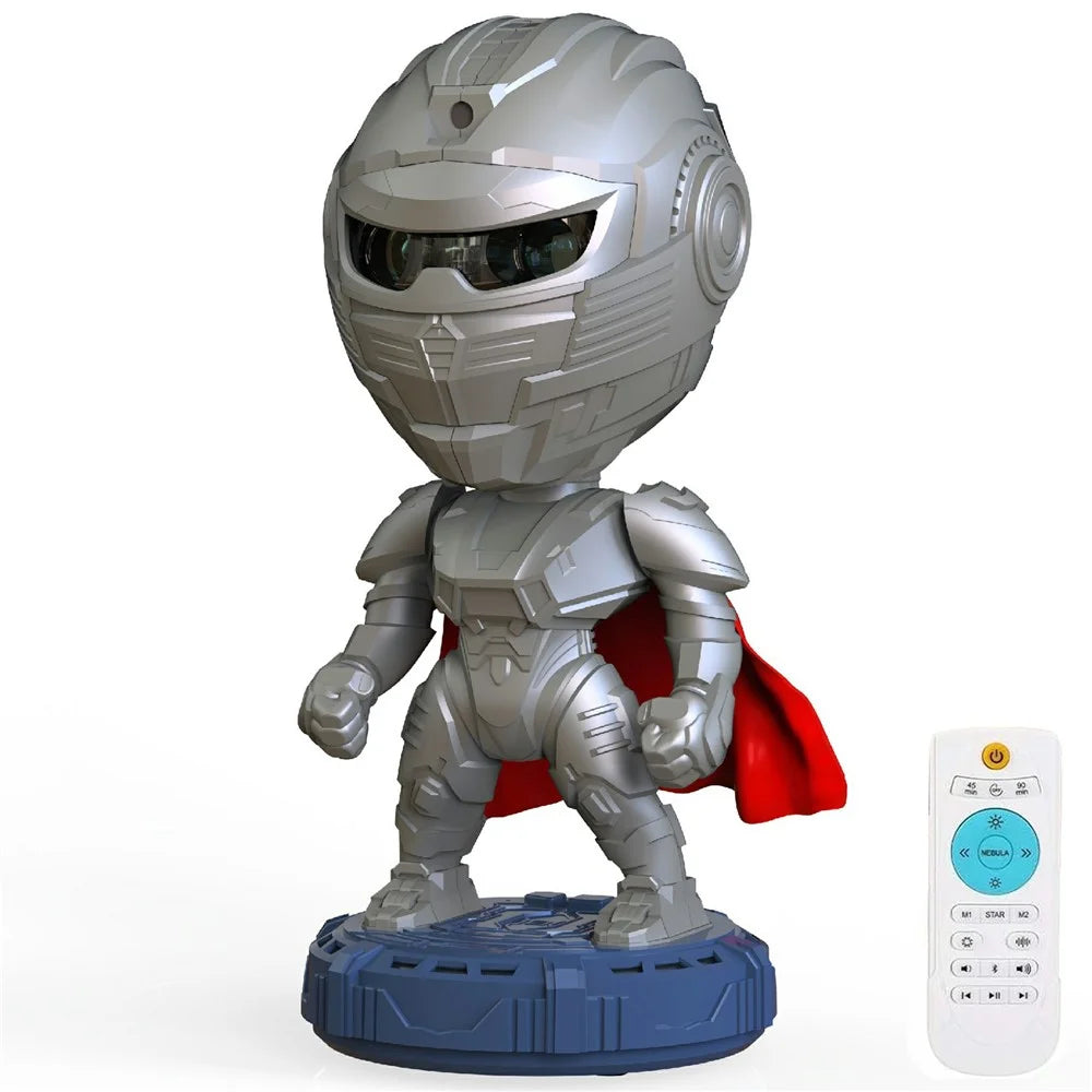 Bluetooth-compatible Speaker Robot Nebula Projection Light Desktop Ornament Atmosphere Night Light - 1