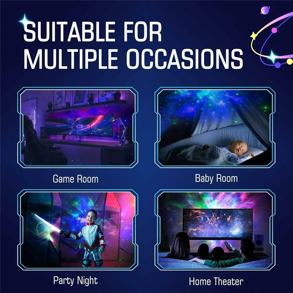 Bluetooth-compatible Speaker Robot Nebula Projection Light Desktop Ornament Atmosphere Night Light - 6