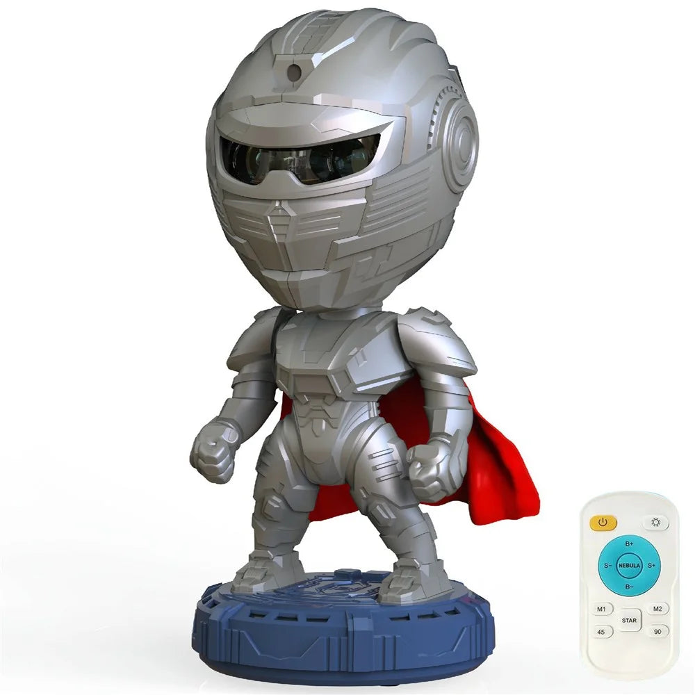Robot Nebula Projection Light Mecha Warrior Desktop Ornament Atmosphere Night Light - 1