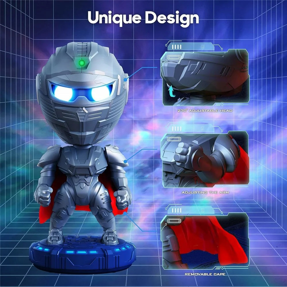 Robot Nebula Projection Light Mecha Warrior Desktop Ornament Atmosphere Night Light - 4