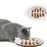 Cat Slow Feeder Bowl Fish Bone Design Preventing Choke Silicone Kitten Feeder Bowl - White - 4