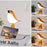 Creative Bird Shape Bedside Lamp Multifunction Aroma Diffuser Phone Holder Ambient Light with Sound - Yellow Wood Grain - 2