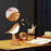 Creative Bird Shape Bedside Lamp Multifunction Aroma Diffuser Phone Holder Ambient Light with Sound - Yellow Wood Grain - 5
