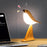 Creative Bird Shape Bedside Lamp Multifunction Aroma Diffuser Phone Holder Ambient Light with Sound - Yellow Wood Grain - 7