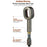 Handheld Massage Plastic Shower Head with Fragrance Cartridge and VC Carbon Fiber Filter - Light Yellow - 2
