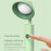 Foldable Desk Lamp Flashlight Shape 3 Brightness Adjustable Magnetic Night Lamp, Round Lamp Cap - Green - 4