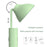 Foldable Desk Lamp Flashlight Shape 3 Brightness Adjustable Magnetic Night Lamp, Round Lamp Cap - Green - 5