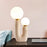 Creative Art Living Room Table Lamp Bedside Bedroom Double Head Table Light, EU Plug - Pink - 7