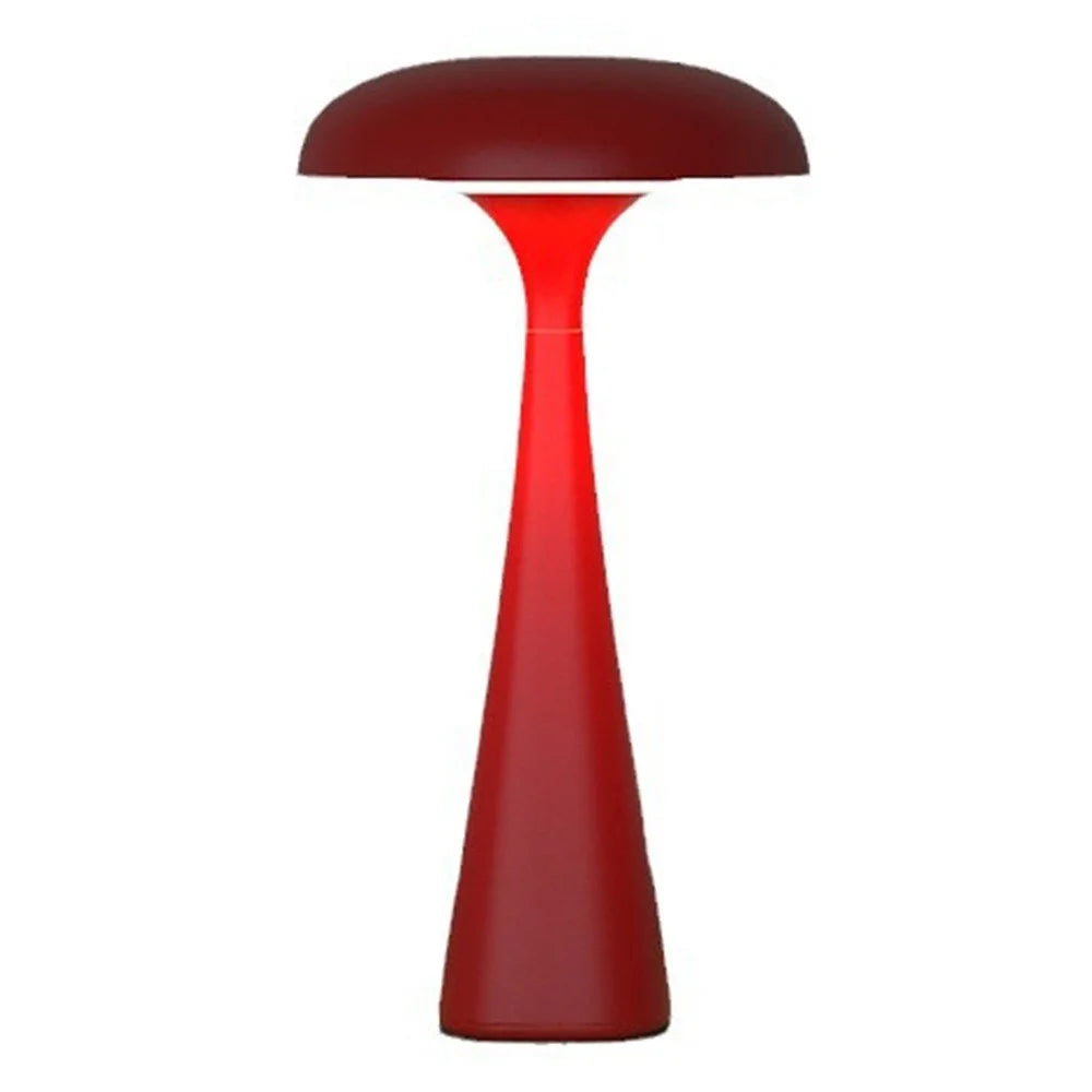 LS-8963 Mushroom Jellyfish Table Lamp Desktop Ornament Soft Light Accompanying Sleeping Lamp - Red - 1