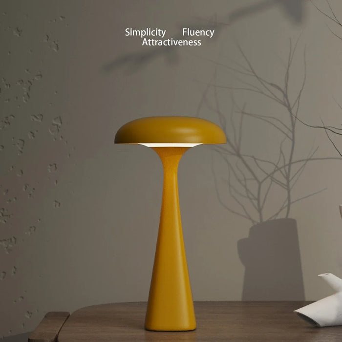 LS-8963 Mushroom Jellyfish Table Lamp Desktop Ornament Soft Light Accompanying Sleeping Lamp - Red - 6