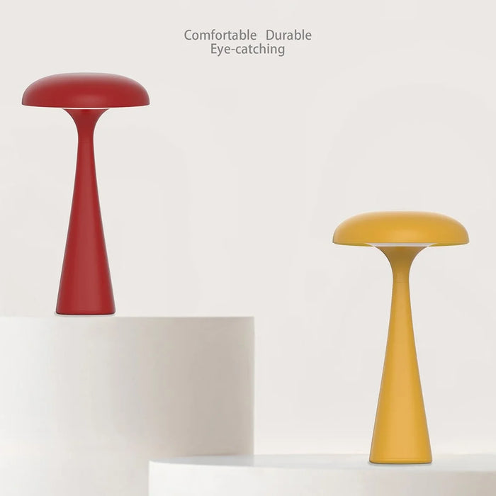 LS-8963 Mushroom Jellyfish Table Lamp Desktop Ornament Soft Light Accompanying Sleeping Lamp - Red - 7