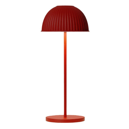 LS-8965 Three Color Temperature Shell Table Lamp Touch Control Atmosphere Desk Light - Red - 1