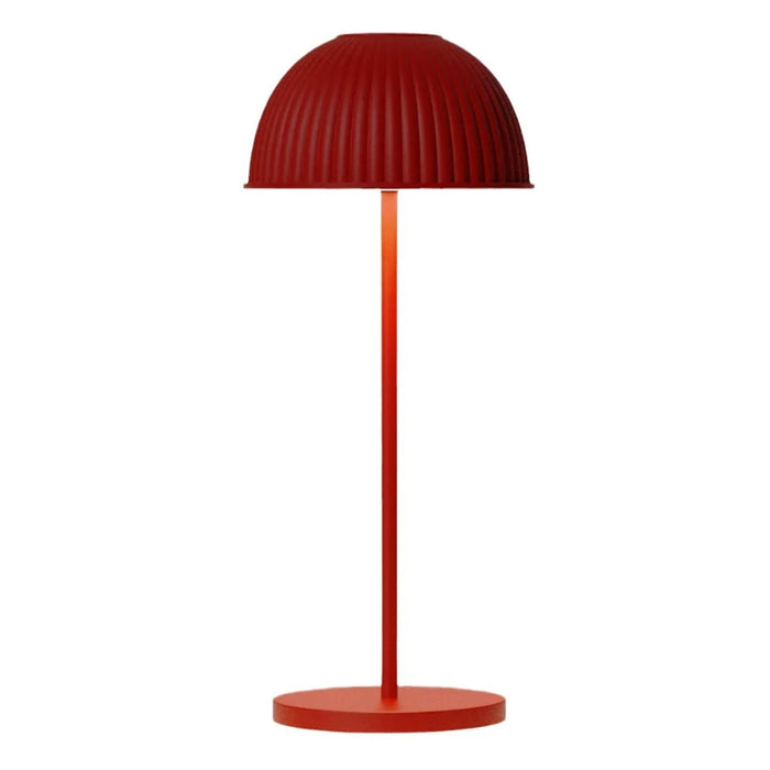 LS-8965 Three Color Temperature Shell Table Lamp Touch Control Atmosphere Desk Light - Red - 1