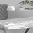 LS-8965 Three Color Temperature Shell Table Lamp Touch Control Atmosphere Desk Light - Red - 7