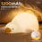 D19 White Goose Night Light Children Bedside Silicone Tap Light Fun Ornament - 2