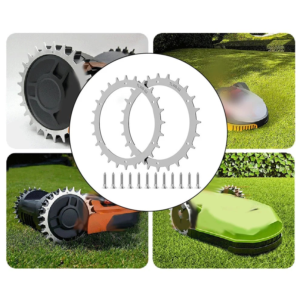 TLWB-02 2Pcs / Set 170mm Spikes for Bosch Indego XS 300 / S 500 / S+ 500 Lawn Mower SPCC Wheel Spikes - 3