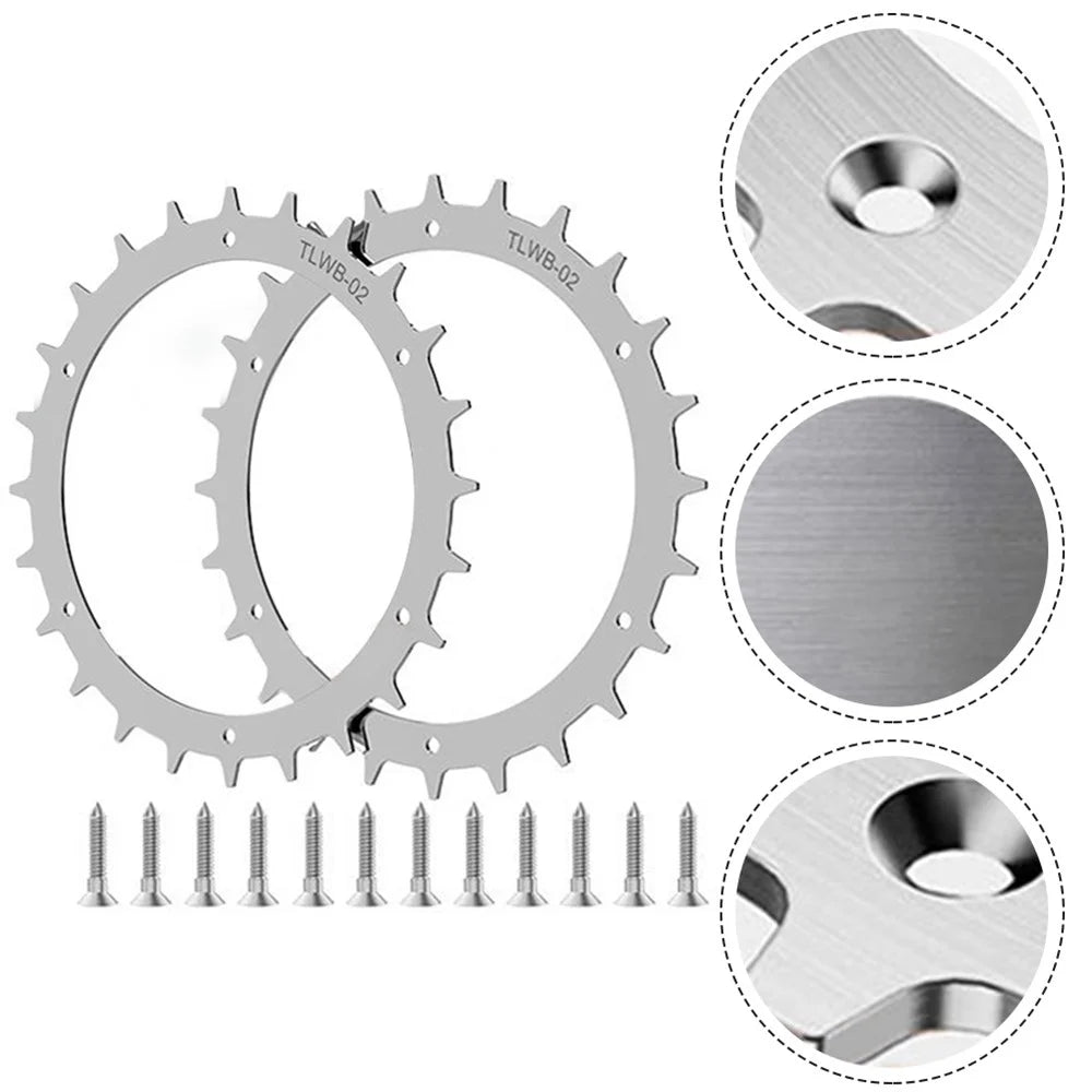 TLWB-02 2Pcs / Set 170mm Spikes for Bosch Indego XS 300 / S 500 / S+ 500 Lawn Mower SPCC Wheel Spikes - 4