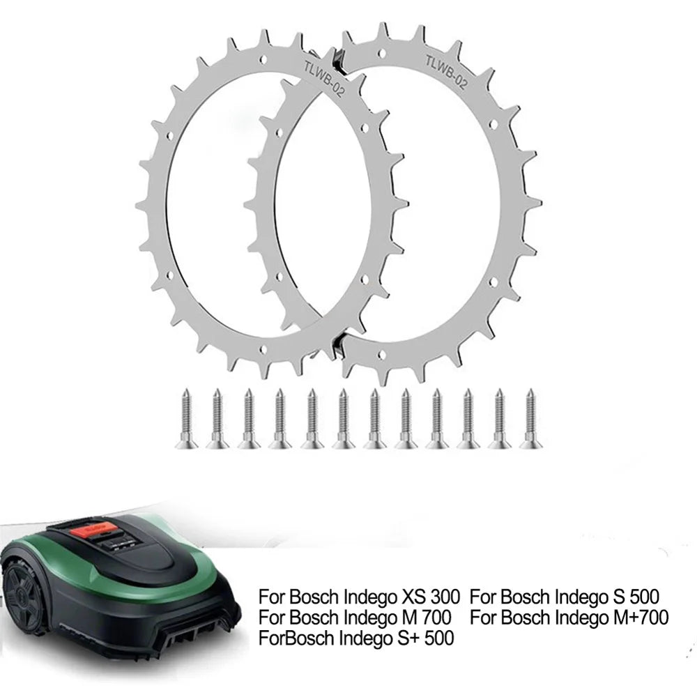 TLWB-02 2Pcs / Set 170mm Spikes for Bosch Indego XS 300 / S 500 / S+ 500 Lawn Mower SPCC Wheel Spikes - 5