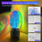 Creative Rotating Night Light Aurora Lamp Stepless Dimming Rechargeable Romantic Atmosphere Light - 3