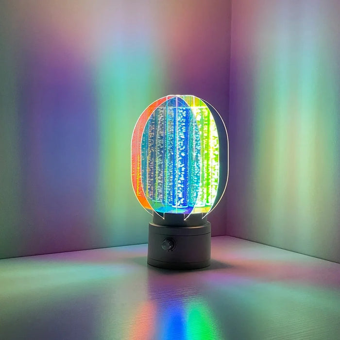 Creative Rotating Night Light Aurora Lamp Stepless Dimming Rechargeable Romantic Atmosphere Light - 6