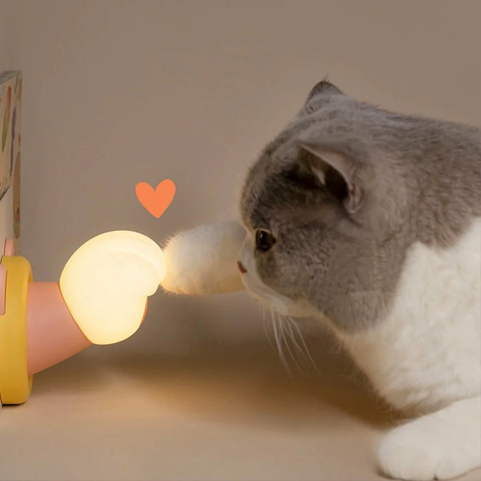 Cat Paw Night Light Tap Sensor Bedside Lamp 3 Brightness Levels for Bedroom  /  Sleep Aid - 3