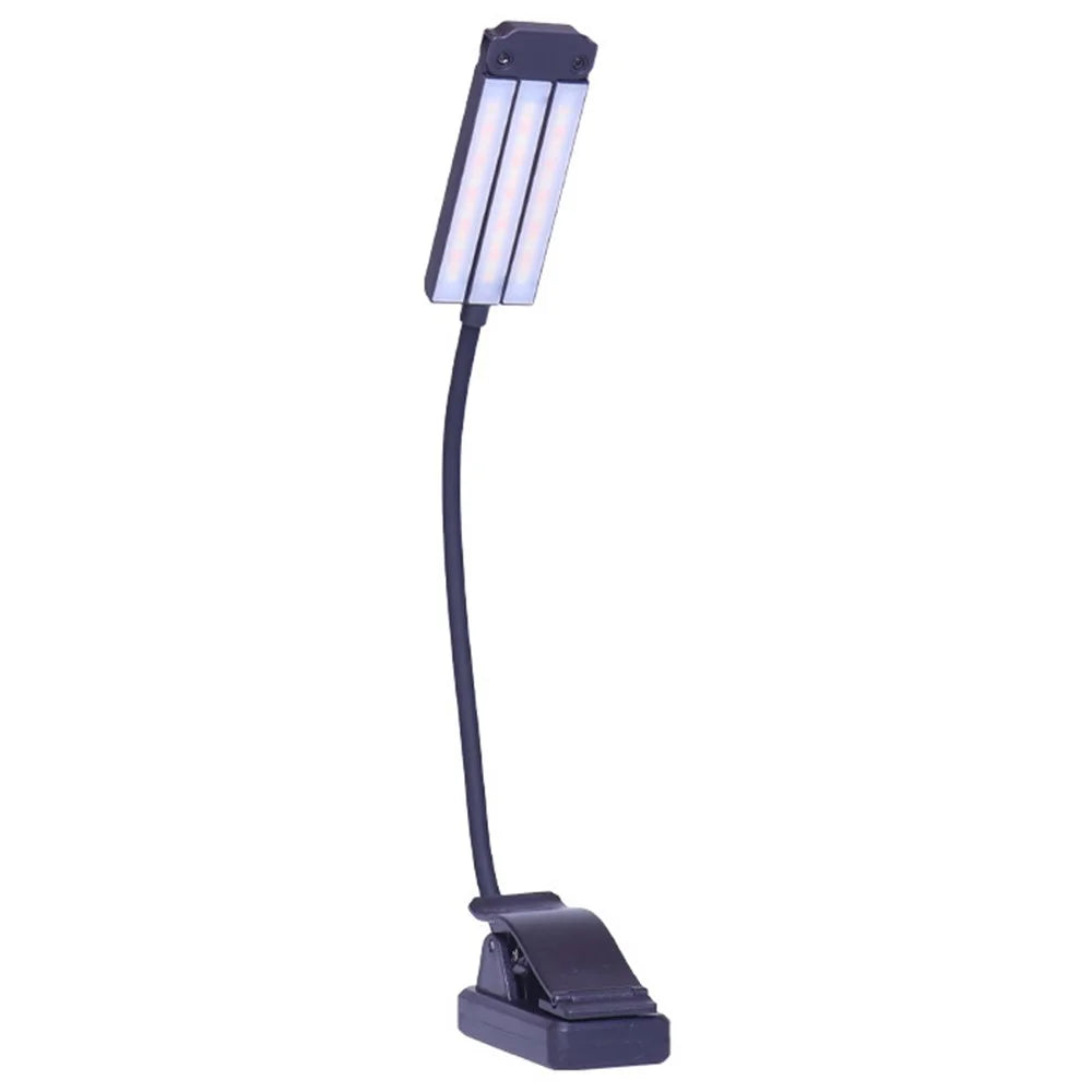 90 Degree Adjustable Dual Head Reading Lamp Foldable Clip On Book Light for Office Study Room - 2