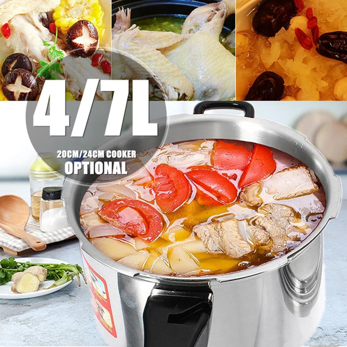 24cm Aluminum Alloy Pressure Cooker Home Use Explosion-Proof Cookware for Gas Stove - 2