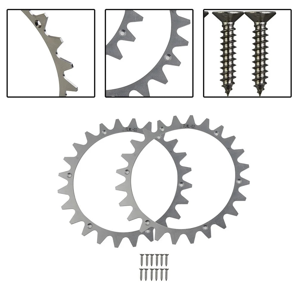 TLWL-02 2Pcs / Set For Worx Landroid L Robot Mower Spikes 225mm SPCC Wheel Spikes - 5