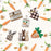 Easter Bunny Tiered Tray Decor Set Farmhouse Wooden Sign Carrot Plaid Pattern Display Ornament - 4