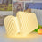 TA-033 Mushroom Lamp Glass Table Bedside Lamp INS Sleeping Night Light (Not Dimmable) - Stripe White - 2