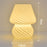TA-033 Mushroom Lamp Glass Table Bedside Lamp INS Sleeping Night Light (Not Dimmable) - Stripe White - 5