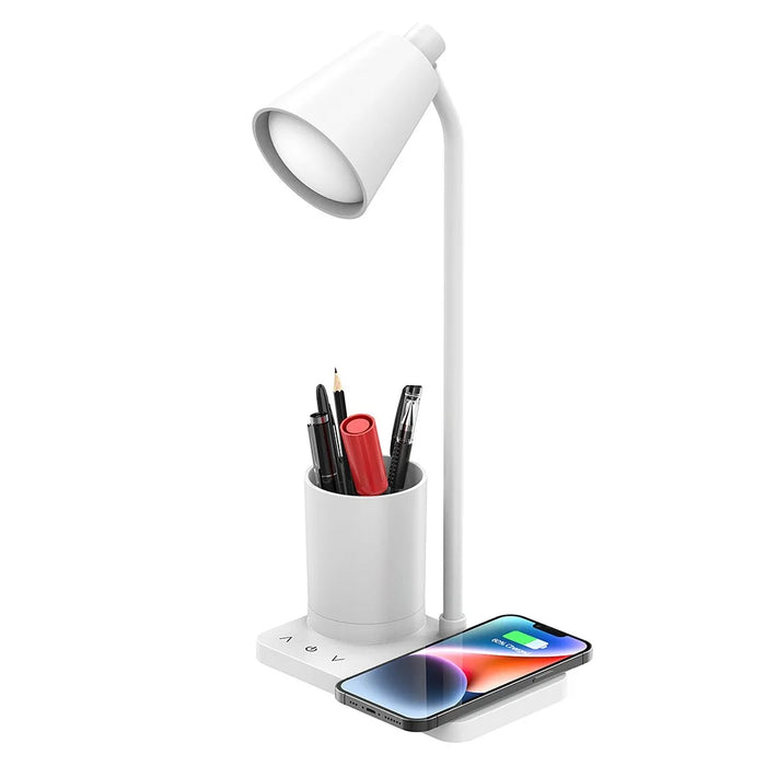 F13 Desk Lamp LED Reading Light Rechargeable Eye-Care Study Lamp 4 Brightness Levels Touch Control for Students - 1