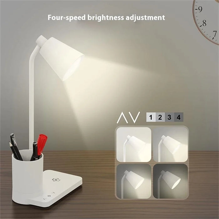 F13 Desk Lamp LED Reading Light Rechargeable Eye-Care Study Lamp 4 Brightness Levels Touch Control for Students - 5
