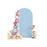 Elastic U-Shaped Arch Door Cloth Cover Decorative Backdrop for Birthday Party Wedding, 150x65cm - Sky Blue - 2