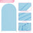 Elastic U-Shaped Arch Door Cloth Cover Decorative Backdrop for Birthday Party Wedding, 200x100cm - Sky Blue - 5