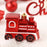 65Pcs / Set Christmas Tree Ornaments Painted Ball Set Decorative Hanging Baubles for Holiday Gift - Red+White - 4