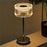 Iron + PS Table Lamp Touch Control 3 Color LED Night Light Rechargeable Bedside Mood Light - 1