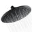 9 Inch Black Rainfall Shower Head 360 Degree Adjustable High Pressure Bathroom Shower Top Sprayer - 1
