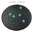 9 Inch Black Rainfall Shower Head 360 Degree Adjustable High Pressure Bathroom Shower Top Sprayer - 3