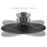 9 Inch Black Rainfall Shower Head 360 Degree Adjustable High Pressure Bathroom Shower Top Sprayer - 6