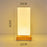 TA-004 Stepless Dimming Table LED Light Bedroom Bedside Wood Decor Night Light 3W Warm Light Night Lamp - Square Column - 7
